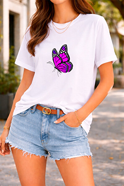 YUNAYT ΓΥΝΑΙΚΕΙΑ ΛΕΠΤΟΜΕΡΗ ΕΚΤΥΠΩΣΗ ΜΕΓΕΘΟΣ ΦΑΡΔΙ ΚΟΜΜΕΝΟ T-SHIRT ΠΟΔΗΛΑΤΟ