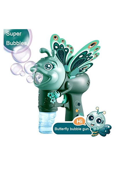 By TGA Mașină de făcut bule cu sunete și lumini, model fluture, verde, 3 ani+