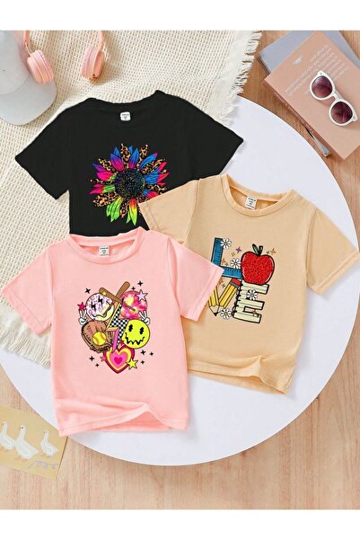 VESTIR BIEN 3-Pack of Printed Cotton Kids T-Shirts