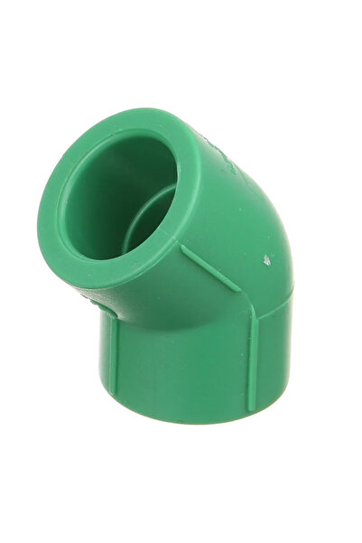 OEM Γωνία σωλήνα PPR, 45 μοίρες, Ø 20 mm, PN25, πράσινο