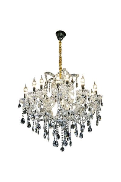 qwell Sheer silver candlestick chandelier