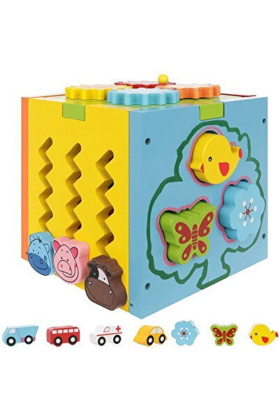 MT MALATEC Set de jocuri educaționale multifuncționale 5 în 1, 15x15x15 cm, m...