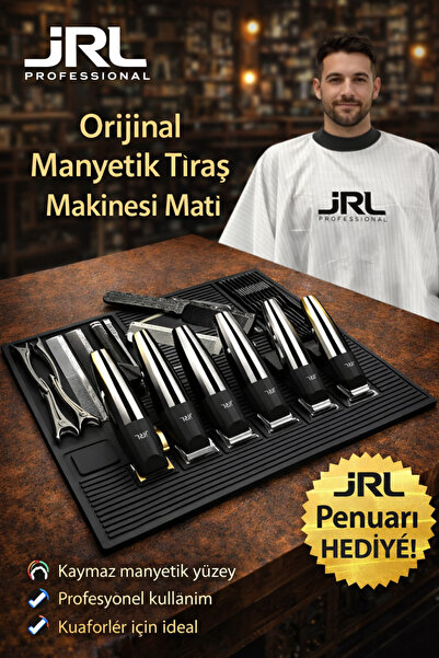 jrl Professional Berber Tezgah Matı Mıknatıslı Tıraş Makinesi Matı Kaymaz Ber...