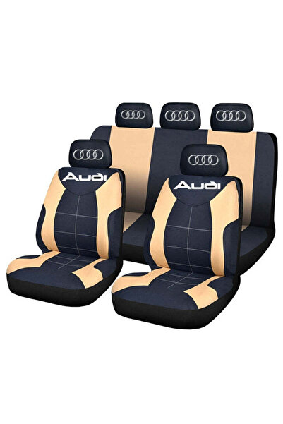 Autohelix MSA Set huse universale pentru scaune compatibile cu Audi – Negru/Crem