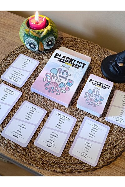 Paganca لعبة القائمة السوداء للكلمات الممنوعة من الجيل Z - 50 بطاقة مع حقيبة ...