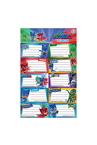 PJ Masks Set de 20 de etichete albastre