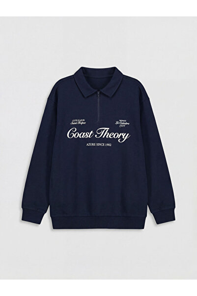 LC Waikiki Sweatshirt pentru băieți cu imprimeu Devran Roba Collar, Colecția ...