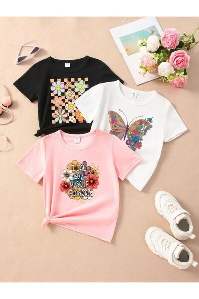 VESTIR BIEN 3-Plus cu imprimeu bumbac copii tricou