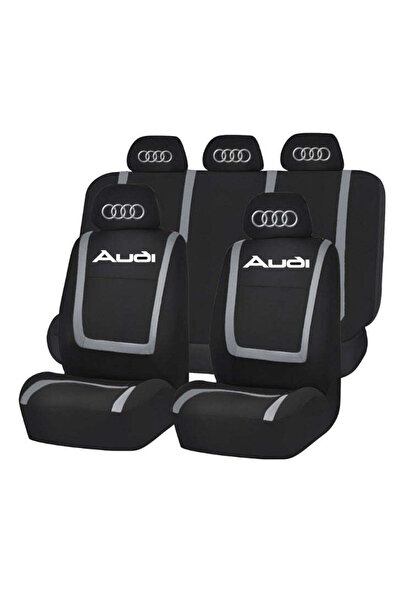 Autohelix MSA Set huse universale pentru scaune compatibile cu Audi – Negru/Gri
