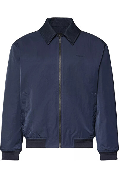 Calvin Klein Men's Notched Collar Long Sleeve Jacket with Pocket Detail in Na...