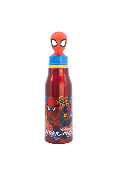 SPIDERMAN Sticlă de apă din aluminiu, figurină Țintă mobilă, 690 ml, roșie