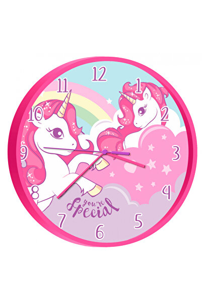 UNICORN Wall Clock 25 cm Pink