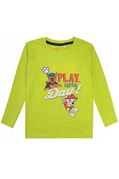 PAW PATROL Cotton shirt, long sleeve, Work Play 110 CM 5 years Green