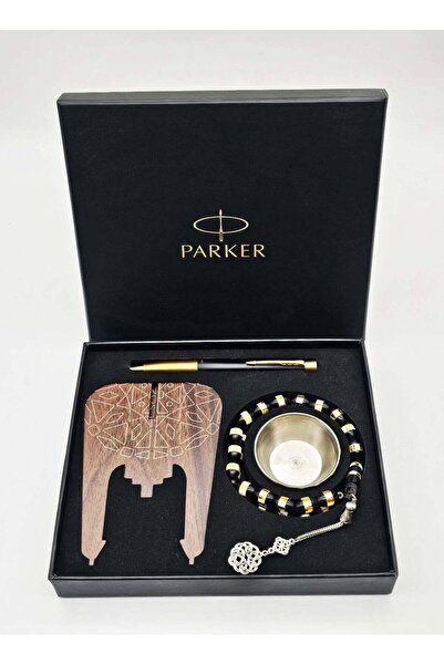 Parker قلم أوربان إم. بلاك جي تي بي مع مسبحة ومبخرة