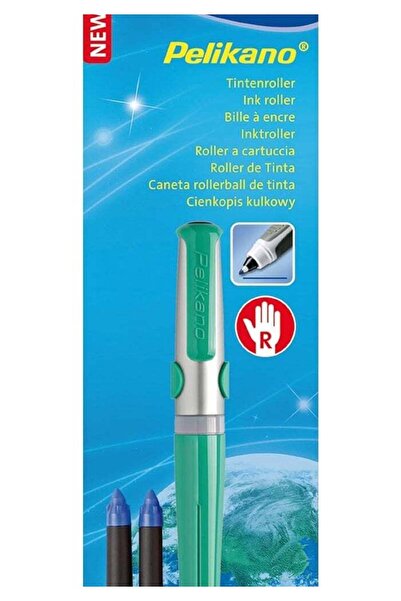 Pelikan قلم حبر جاف بيلكانو R480 مع عبوات حبر أزرق - أخضر-5179