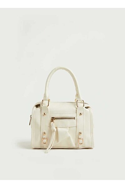 EG BAGS Miel Bowling Çapraz Çanta Krem