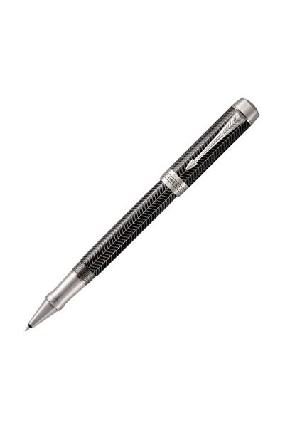 Parker قلم حبر جاف دوفولد برستيج أسود بنقشة شيفرون | علبة هدايا | 8511