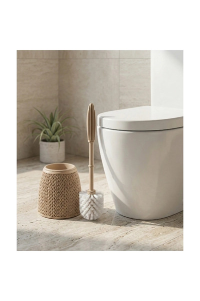 lowell home فرشاة المرحاض منقوشة محبوكة