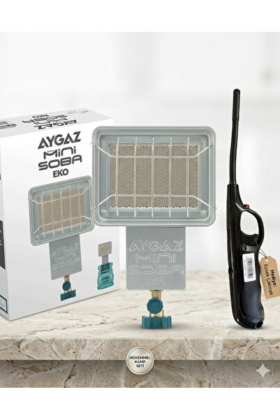 Aygaz Mini Soba Eko Kamp Tipi Isıtıcı Ve Esnek Boyunlu Rüzgar Korumalı Mutfak...