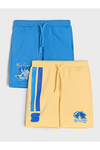 Sonic Set of 2 pairs of Blue shorts 110 CM 4-5 years