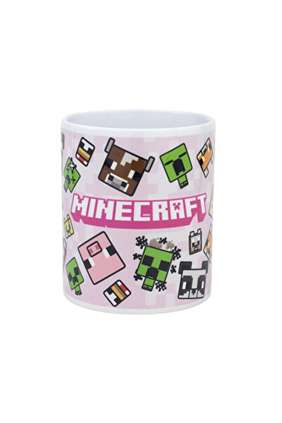 MINECRAFT Girl Ceramic Mug 325ml Pink
