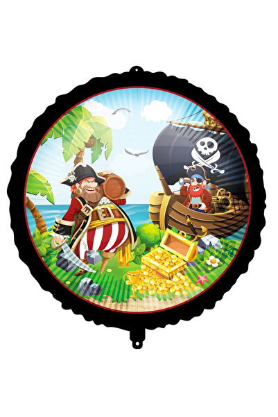 Procos Balon folie, Pirați Feroci, 46 cm Negru