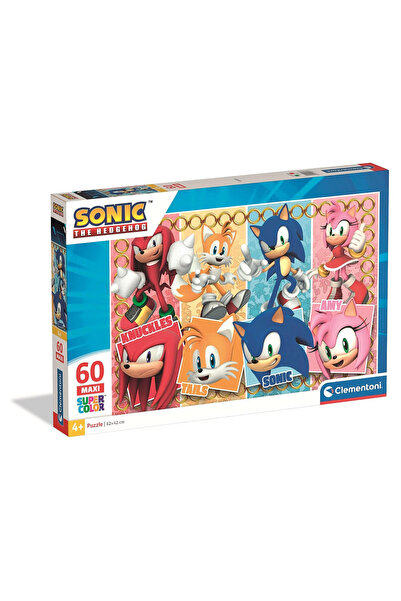 Sonic Puzzle din carton Maxi Ariciul 60 de piese 4 ani