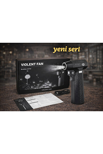 GLR Violent Fan Şarjlı Jet Fan Güçlü Hava Üfleyici Kuaför Ense Temizleme Makine
