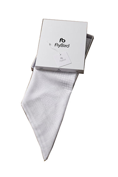flybird شماغ فلاي بيرد ابيض كلاسيك رجالي