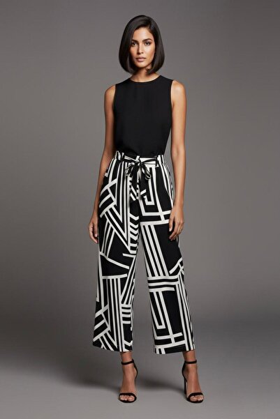 Cockatoo 3030 High Waist Patterned Viscose Loose Summer Women's - Comfortable...