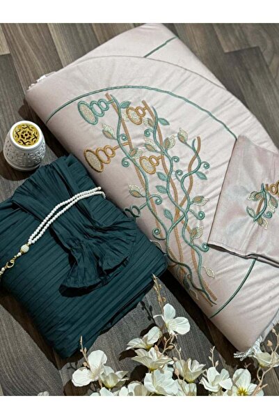 Generic Prayer Rug Set with Cover, Prayer Beads, and Incense Burner for Women