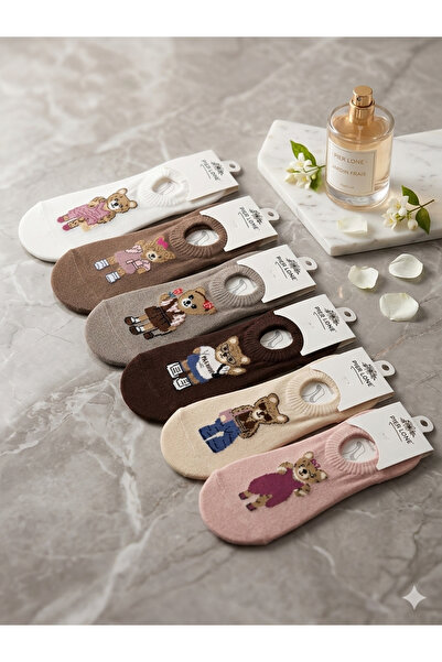 Store Parfüm kokulu Sevimli Ayıcık Desenli Babet Çorap 🧸