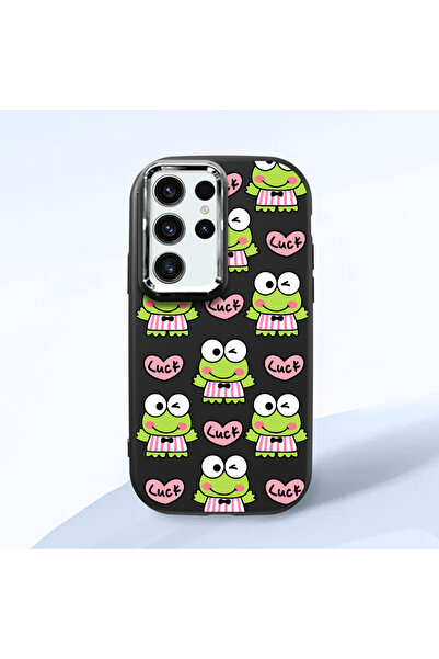 ucuc حافظة سيليكون سوداء متوافقة مع هاتف سامسونج جالاكسي S23 الترا مع حماية ل...