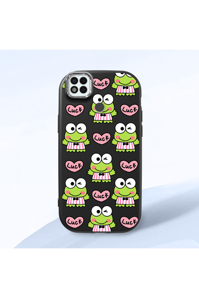 ucuc حافظة سيليكون سوداء متوافقة مع هاتف Poco C31 مع ماصّ للصدمات كاميرات للح...