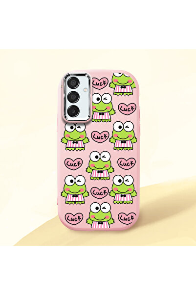 ucuc حافظة سيليكون وردية اللون متوافقة مع هاتف سامسونج جالاكسي M15 مع حماية ل...