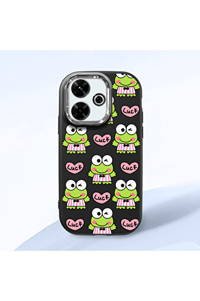 ucuc حافظة سيليكون سوداء متوافقة مع Redmi 13/13X مع حماية للكاميرا ماصّ للصدم...