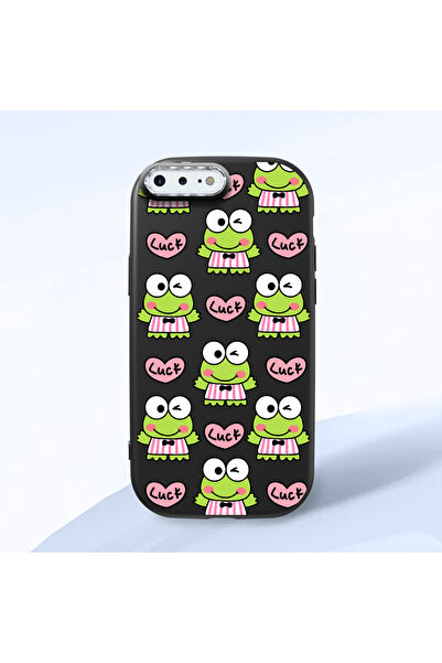 ucuc حافظة من السيليكون الأسود متوافقة مع هاتف iPhone 7 Plus/8 Plus مع ماصّ ل...