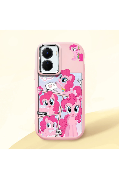 ucuc Vivo Y16/Y02S Compatible Shock-Absorbing Camera Protected Pink Silicone ...