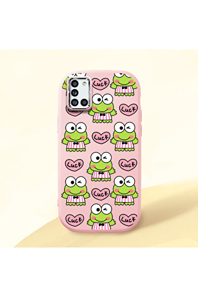 ucuc حافظة سيليكون وردية اللون متوافقة مع هاتف سامسونج جالاكسي A31 مع حماية ل...