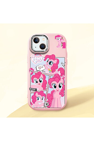 ucuc iPhone 14 Plus/15 Plus Uyumlu Darbe Emici Kamera Korumalı pembe Silikon ...