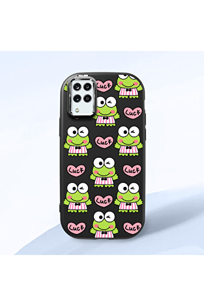 ucuc حافظة سيليكون سوداء متوافقة مع هاتف سامسونج جالاكسي M12/A12 مع حماية للك...