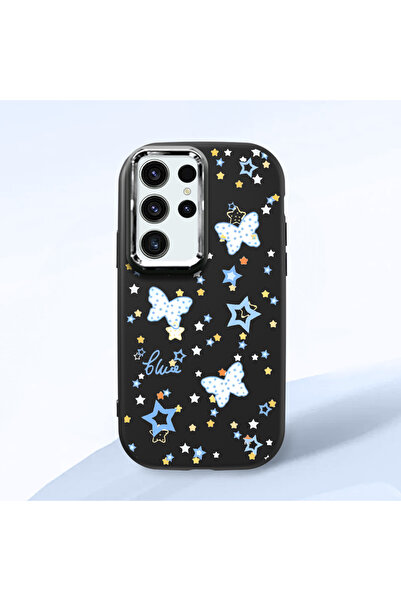 ucuc حافظة سيليكون سوداء متوافقة مع هاتف سامسونج جالاكسي S24 الترا مع حماية ل...