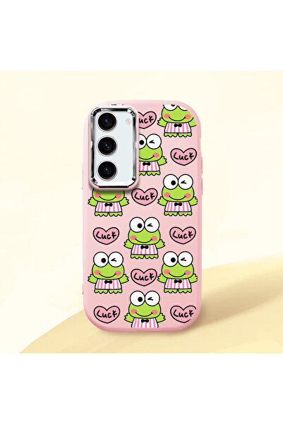 ucuc حافظة سيليكون وردية اللون متوافقة مع هاتف سامسونج جالاكسي S23 مع حماية ل...