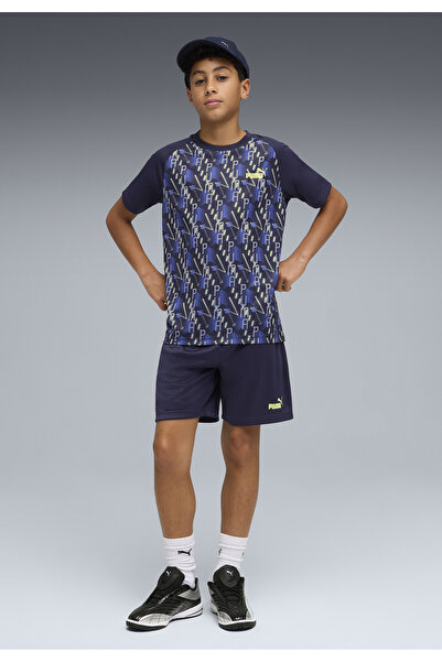 Puma TRAIN ALL DAY Essentials Bedrucktes T-Shirt und Shorts im Set