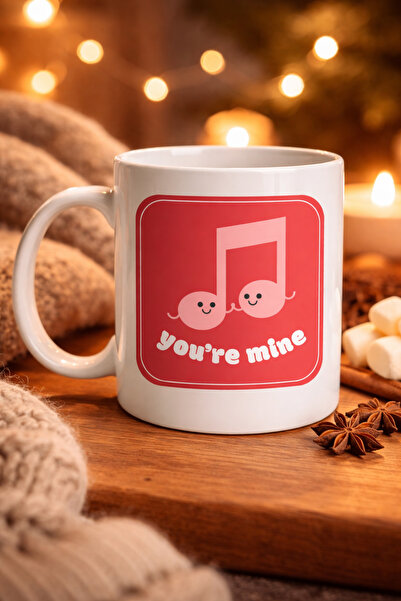 CT STONES Cană de porțelan cu design You're Mine, model 20 – Cană cu design s...