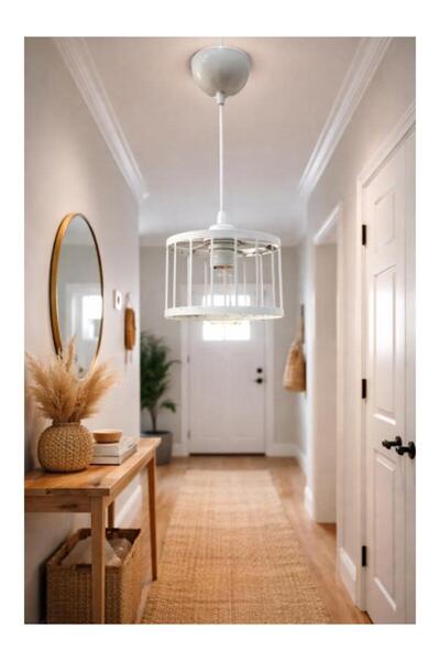 DEDE TEKLİ TESİSAT ÇEMBERLİ SARKIT BEYAZ STATİK BOYALI