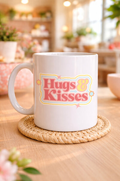 CT STONES Model 30 – Hugs & Kisses Design Porcelain Mug - a Warm Message for ...