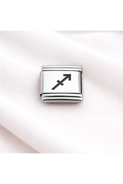 ZEMİRA HOME Steel Nomination Charm Sagittarius |   Stainless Steel Bracelet C...