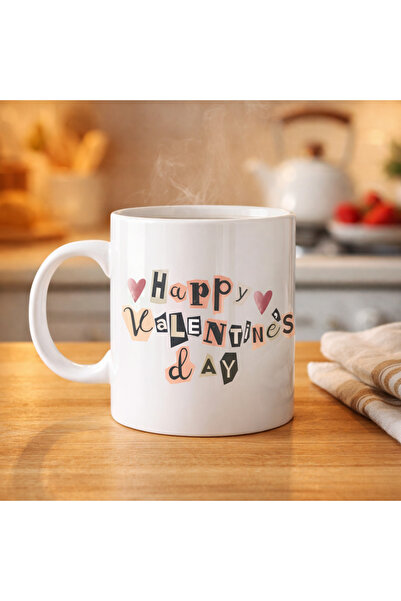 Beta Moda Hub Happy Valentine’S Day Porcelain Mug – Model 1 Valentine's Day Gift