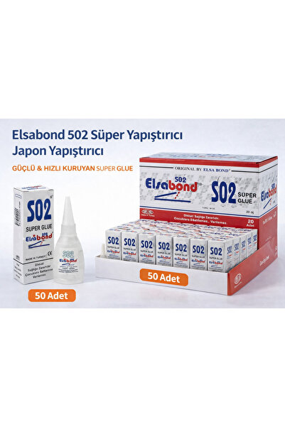 OSKA GLOBAL Elsabond 502 Süper Yapıştırıcı Japon Yapıştırıcı 20g Güçlü Hızlı ...